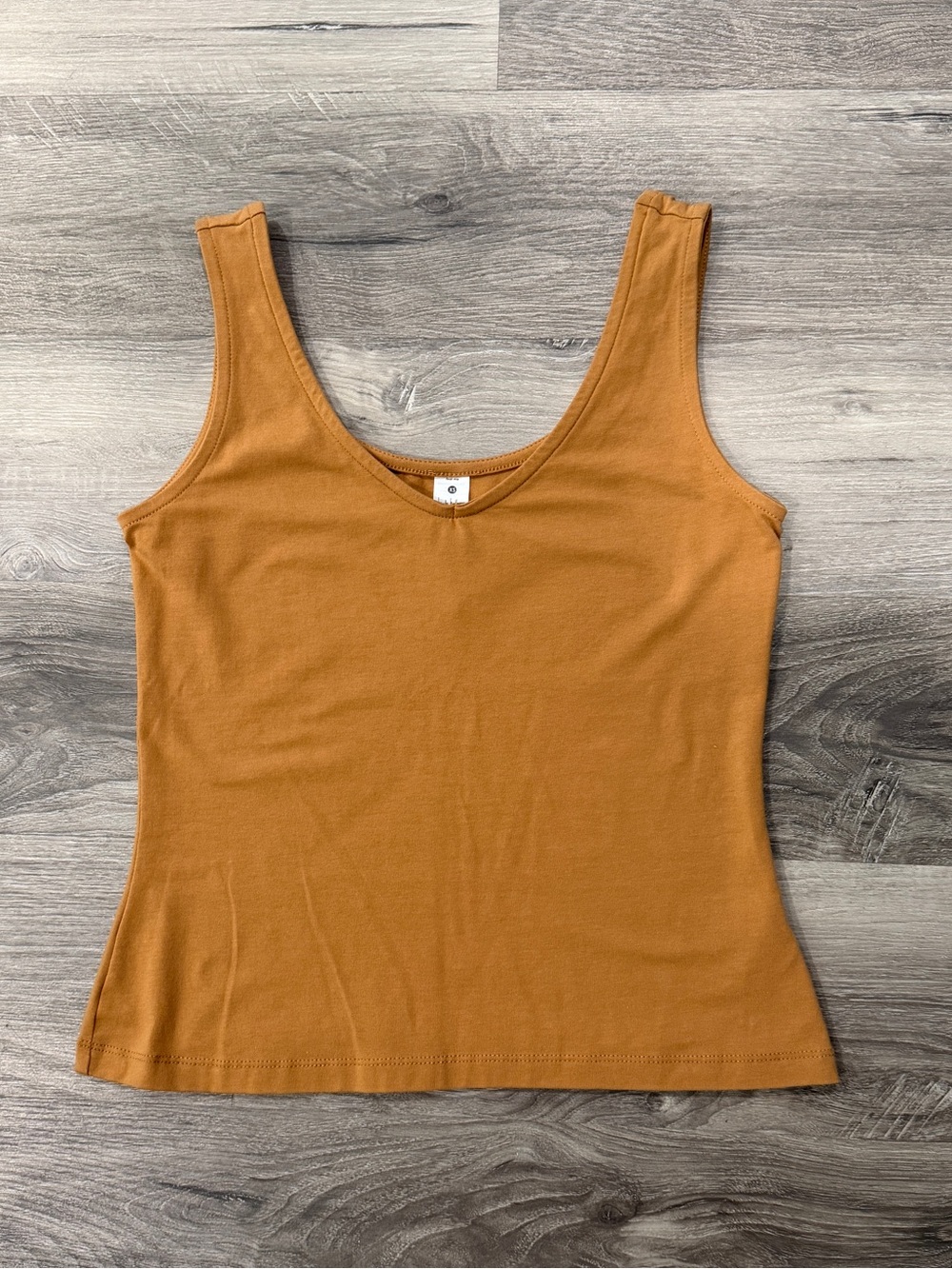 Nicole Miller Scoop Neck Tank Top - Rust color
